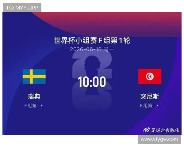 2026年瑞典与突尼斯的世界杯对决，爆冷可能性及赛前预测详解